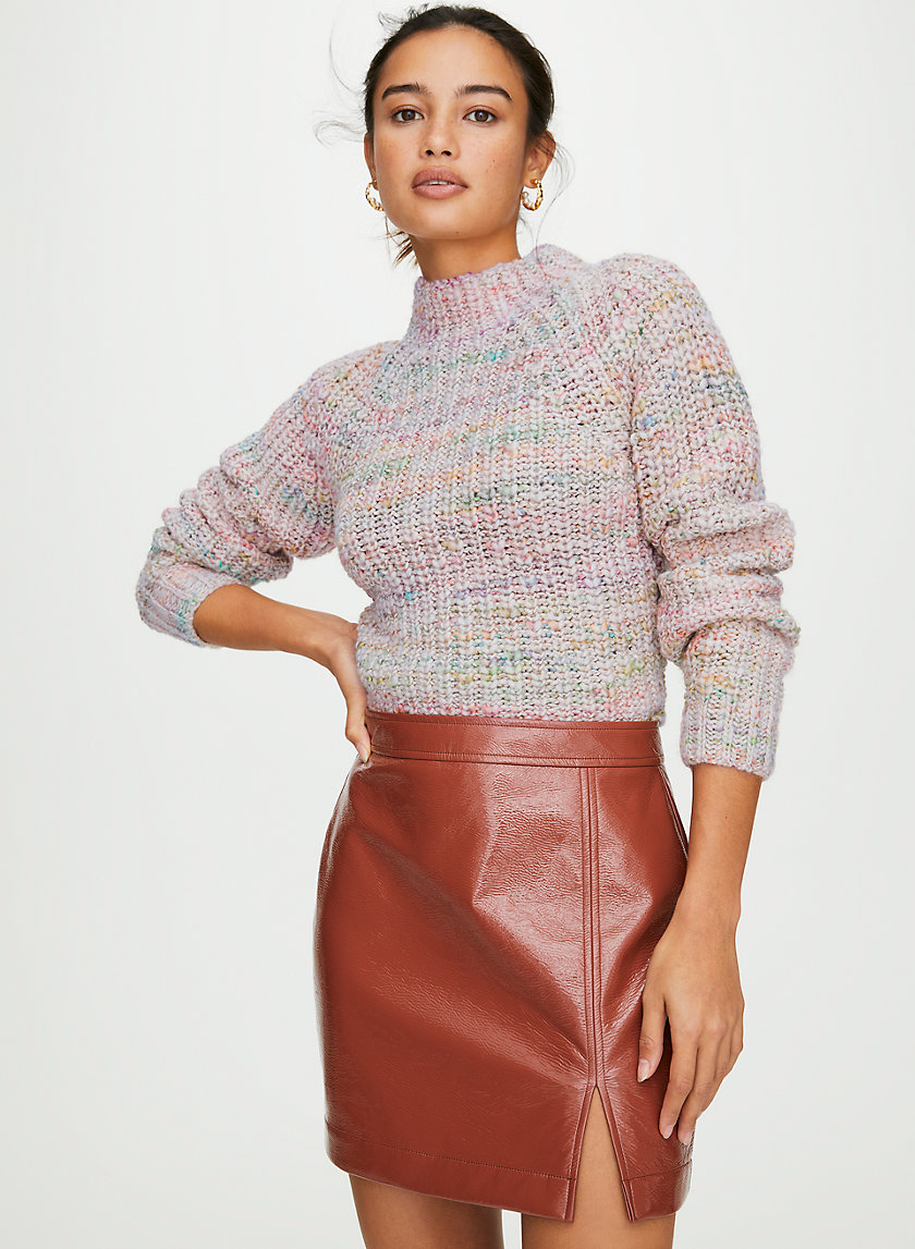 TEMPEST SKIRT - Vinyl mini skirt TEMPEST SKIRT - Vinyl mini skirt