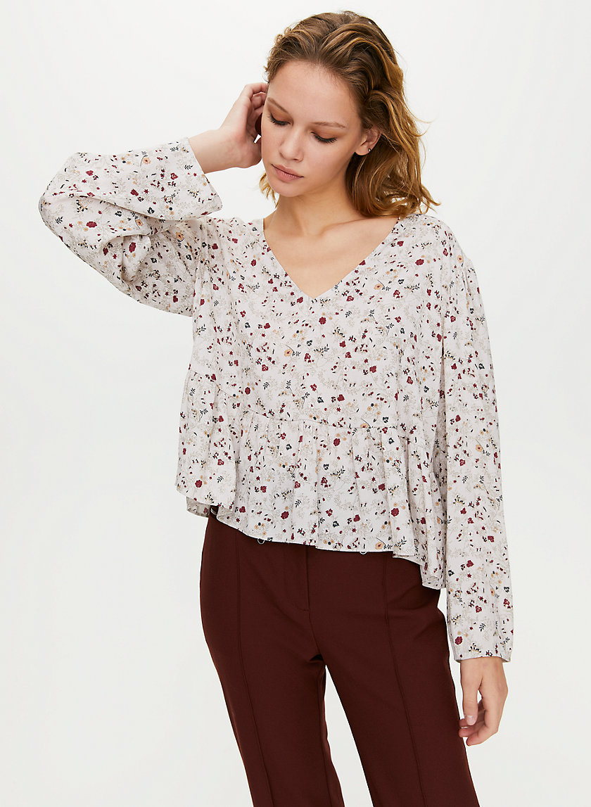 CAMPARI BLOUSE - Long-sleeve peplum blouse CAMPARI BLOUSE - Long-sleeve peplum blouse