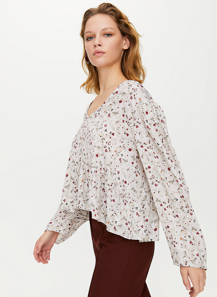CAMPARI BLOUSE - Long-sleeve peplum blouse CAMPARI BLOUSE - Long-sleeve peplum blouse