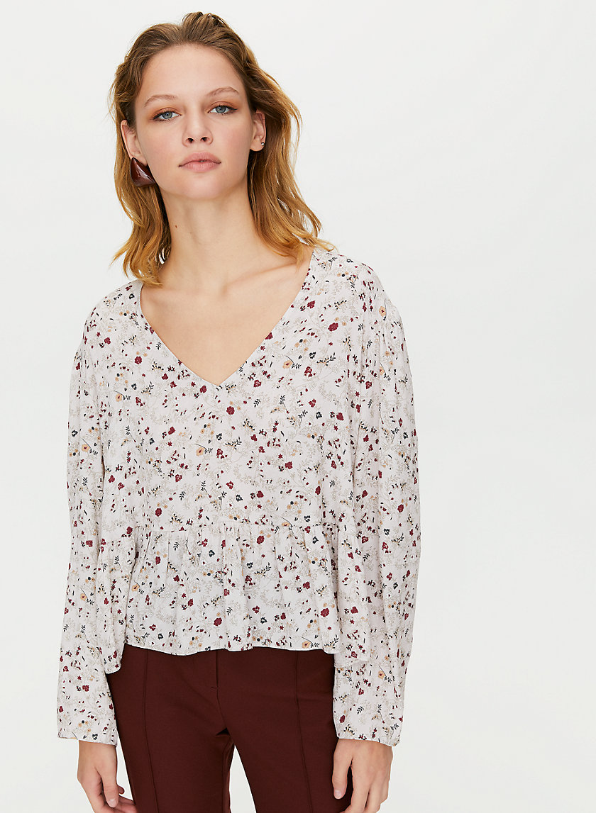 CAMPARI BLOUSE - Long-sleeve peplum blouse CAMPARI BLOUSE - Long-sleeve peplum blouse