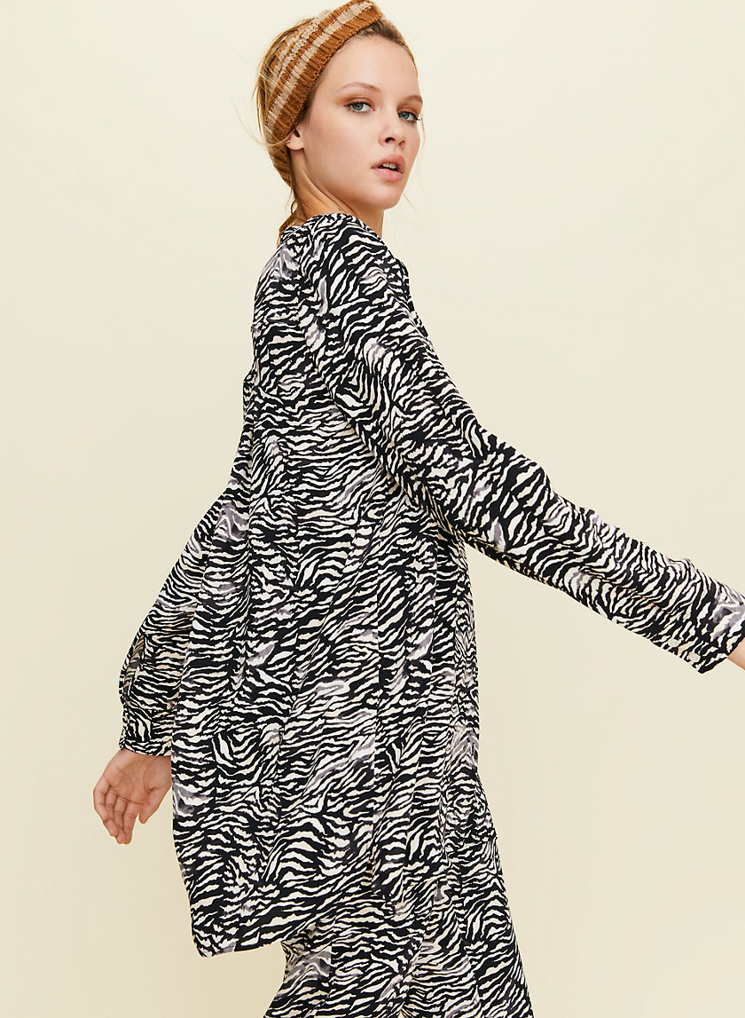 PALOMA BLOUSE - Long-sleeve zebra-print blouse PALOMA BLOUSE - Long-sleeve zebra-print blouse