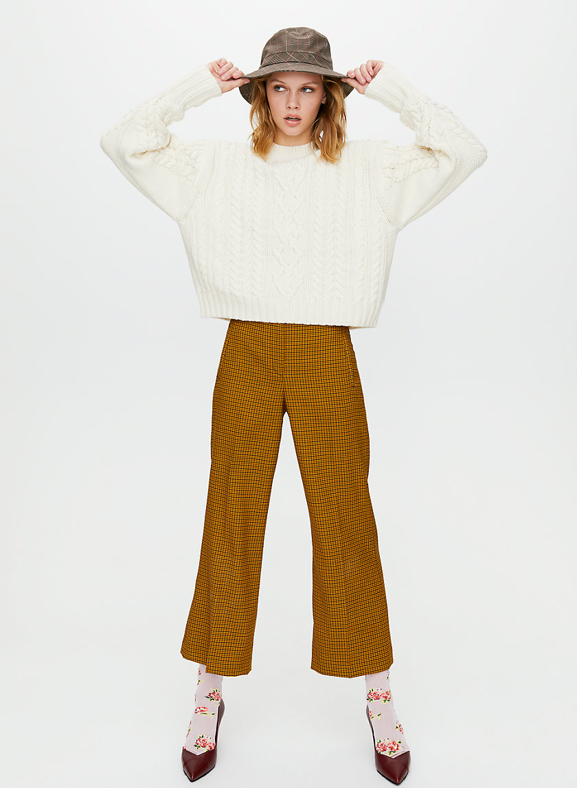 BELLINI SWEATER - Cropped cable-knit sweater BELLINI SWEATER - Cropped cable-knit sweater
