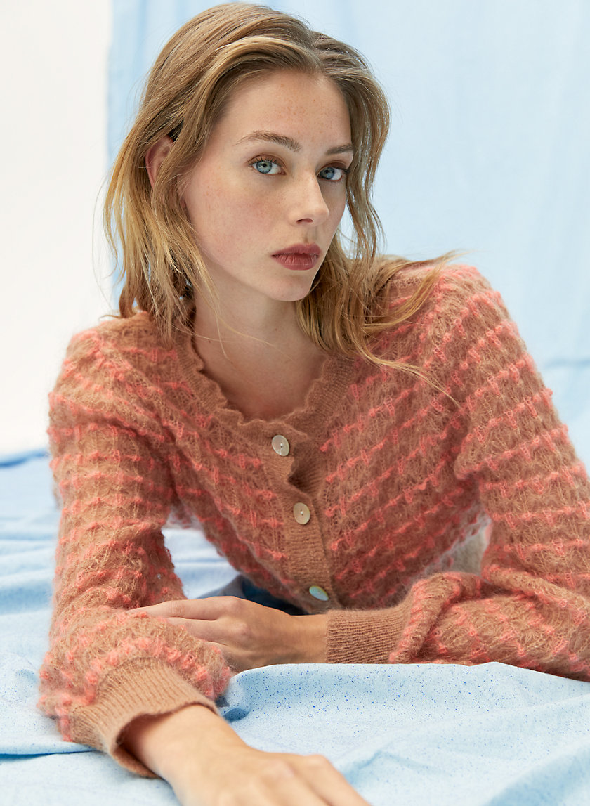 POLKA SWEATER - Crew-neck pointelle sweater POLKA SWEATER - Crew-neck pointelle sweater