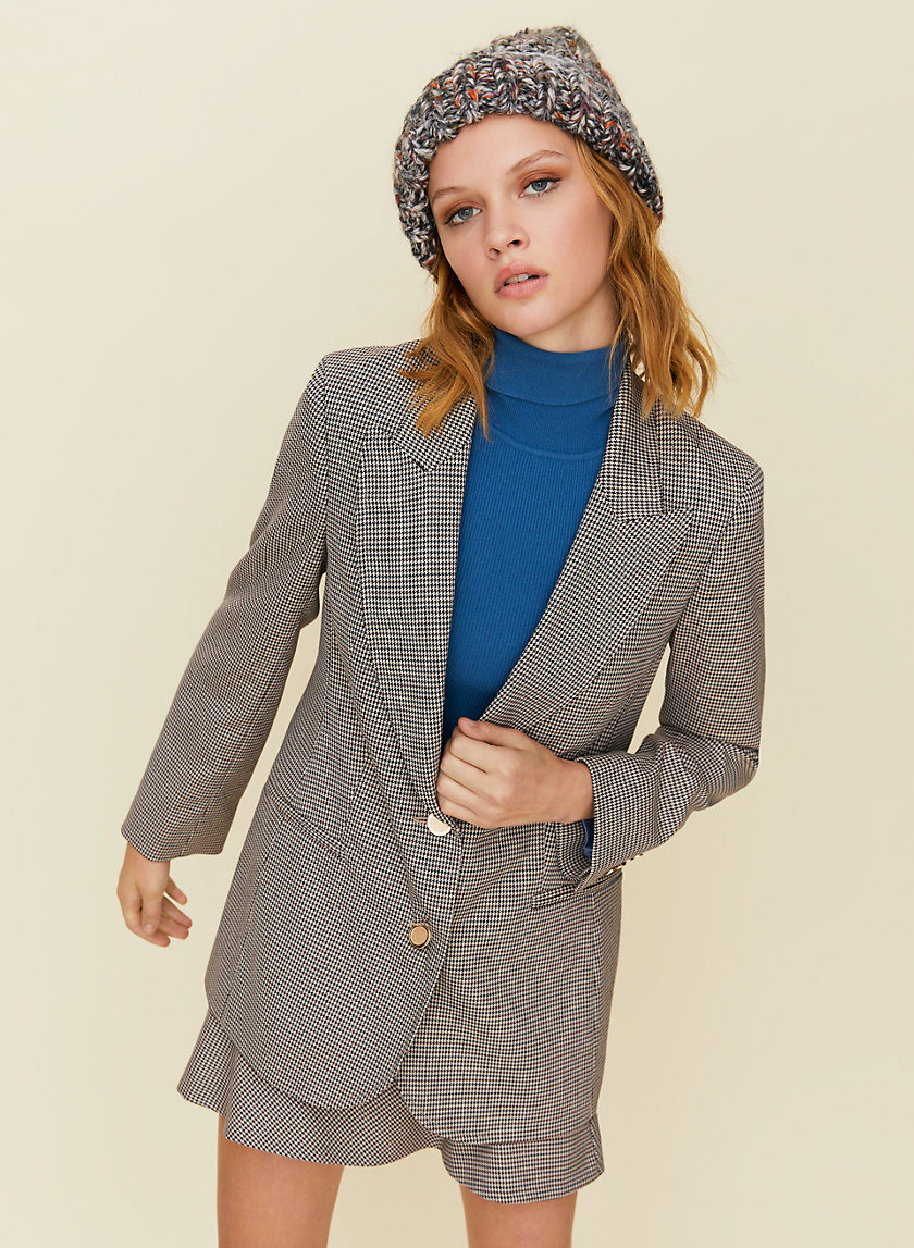 VESPER CHECK BLAZER - Single-breasted check blazer VESPER CHECK BLAZER - Single-breasted check blazer