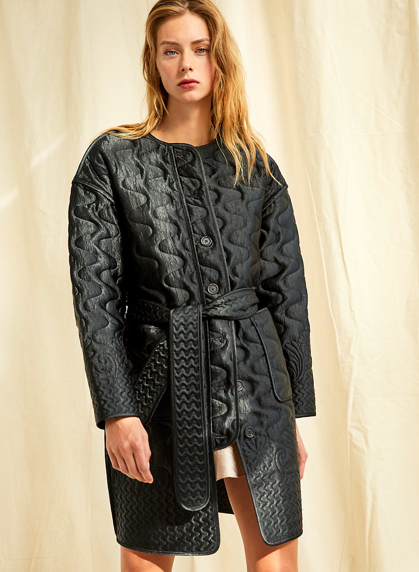 SWING JACKET - Long quilted jacket SWING JACKET - Long quilted jacket