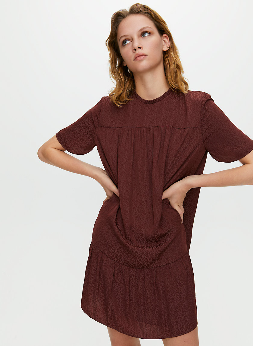 CAMPARI DRESS - Ruffled chiffon shift dress CAMPARI DRESS - Ruffled chiffon shift dress