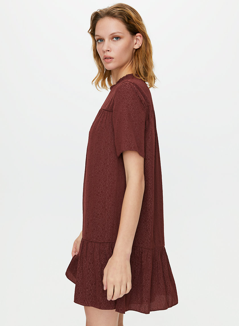 CAMPARI DRESS - Ruffled chiffon shift dress CAMPARI DRESS - Ruffled chiffon shift dress