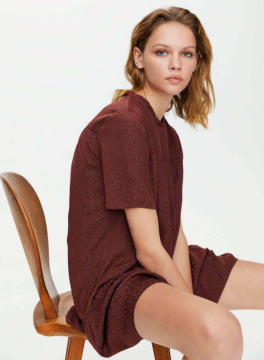 CAMPARI DRESS - Ruffled chiffon shift dress CAMPARI DRESS - Ruffled chiffon shift dress