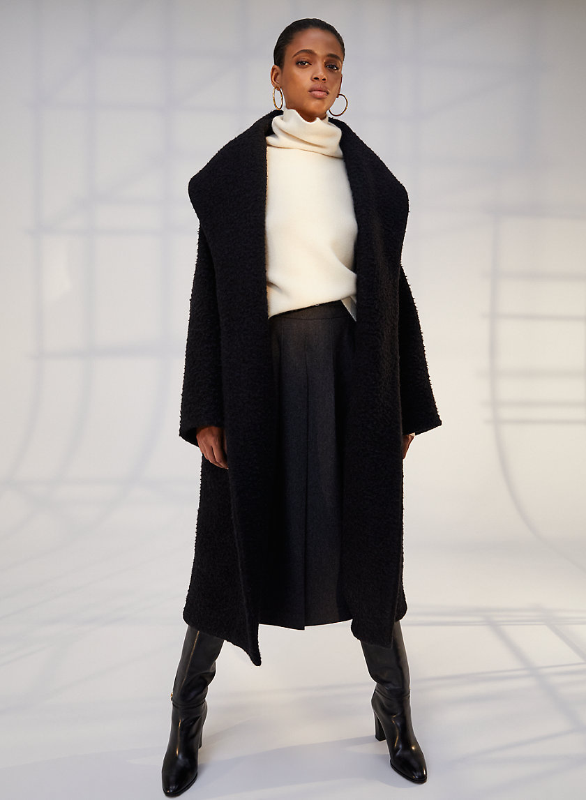 GUELL WOOL COAT - Long A-line wool coat GUELL WOOL COAT - Long A-line wool coat