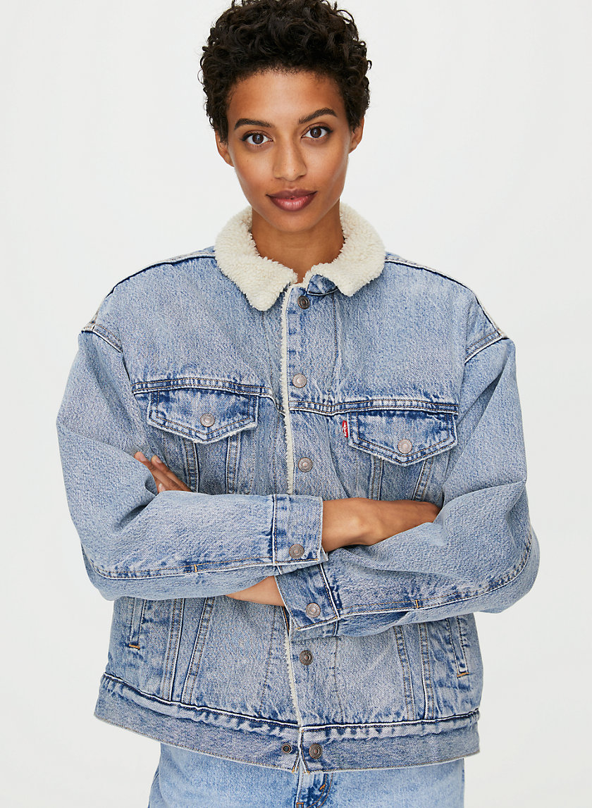 levis dad sherpa parka