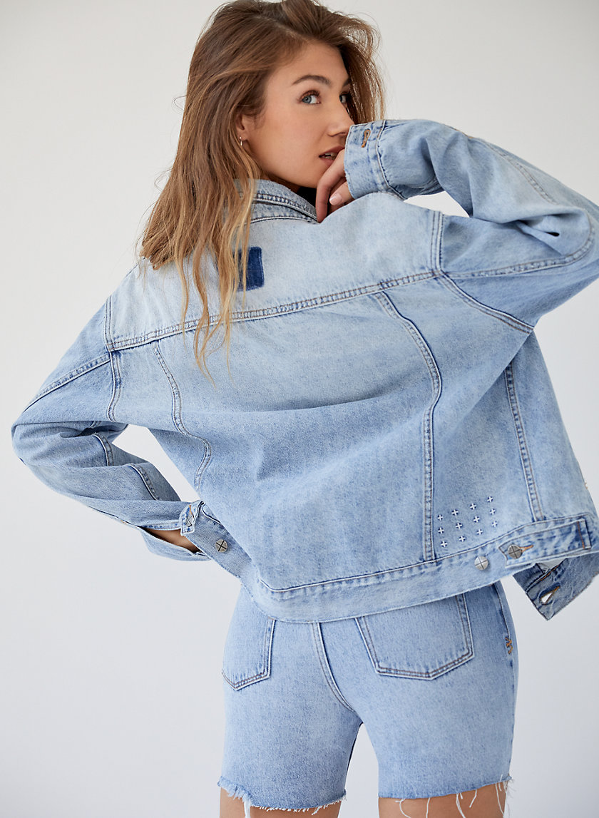 OVERSIZED JACKET KARMA - Oversized jean jacket OVERSIZED JACKET KARMA - Oversized jean jacket