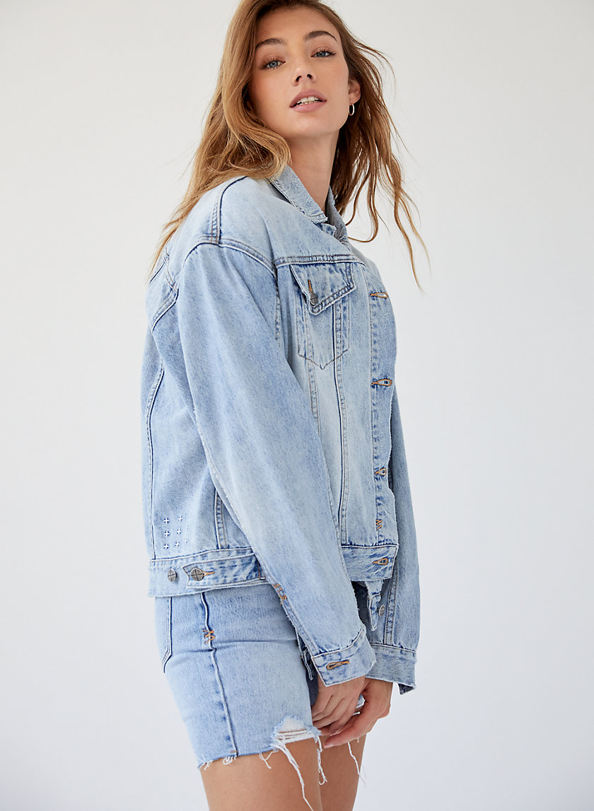 OVERSIZED JACKET KARMA - Oversized jean jacket OVERSIZED JACKET KARMA - Oversized jean jacket