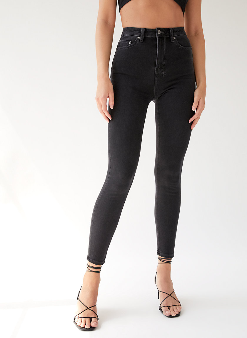 HI N WASTED NOIR FLASH - High-waisted skinny jean HI N WASTED NOIR FLASH - High-waisted skinny jean