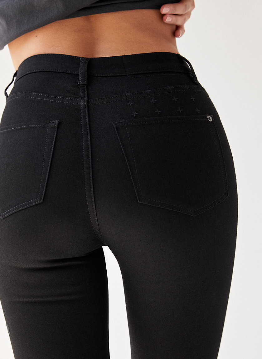 HI N WASTED PITCH BLACK - High-waisted skinny jean HI N WASTED PITCH BLACK - High-waisted skinny jean