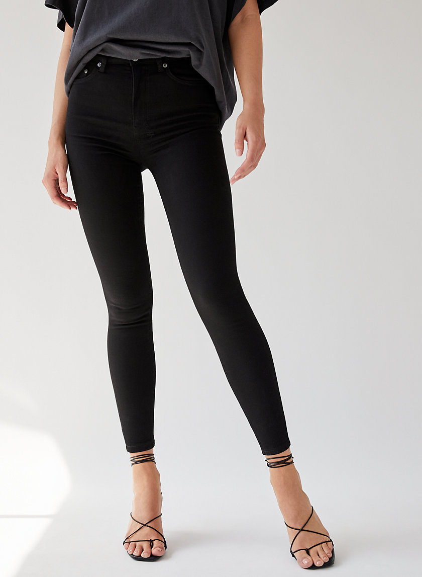 HI N WASTED PITCH BLACK - High-waisted skinny jean HI N WASTED PITCH BLACK - High-waisted skinny jean