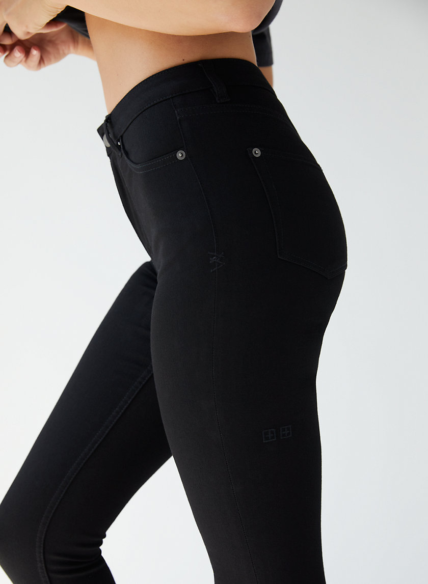 HI N WASTED PITCH BLACK - High-waisted skinny jean HI N WASTED PITCH BLACK - High-waisted skinny jean