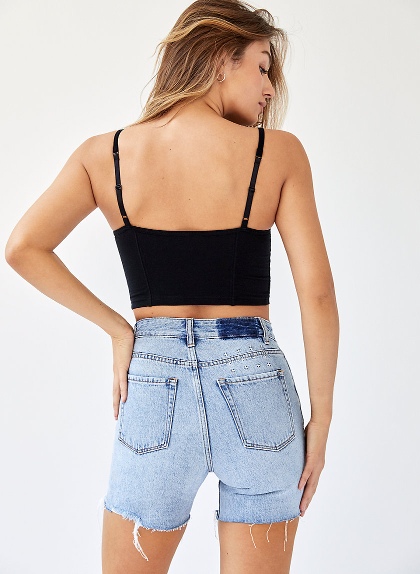 RACER VINTAGE NIGHTS FLASH - Straight-leg denim shorts RACER VINTAGE NIGHTS FLASH - Straight-leg denim shorts