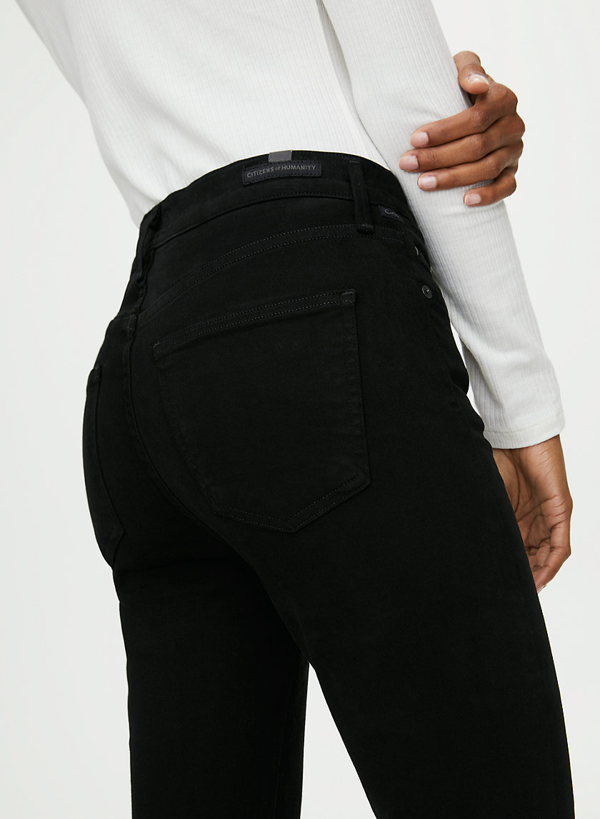 ROCKET CROP PLUSH BLACK - Cropped skinny jean ROCKET CROP PLUSH BLACK - Cropped skinny jean