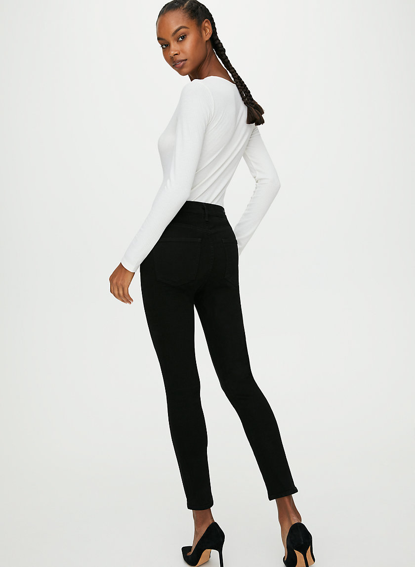 ROCKET CROP PLUSH BLACK - Cropped skinny jean ROCKET CROP PLUSH BLACK - Cropped skinny jean