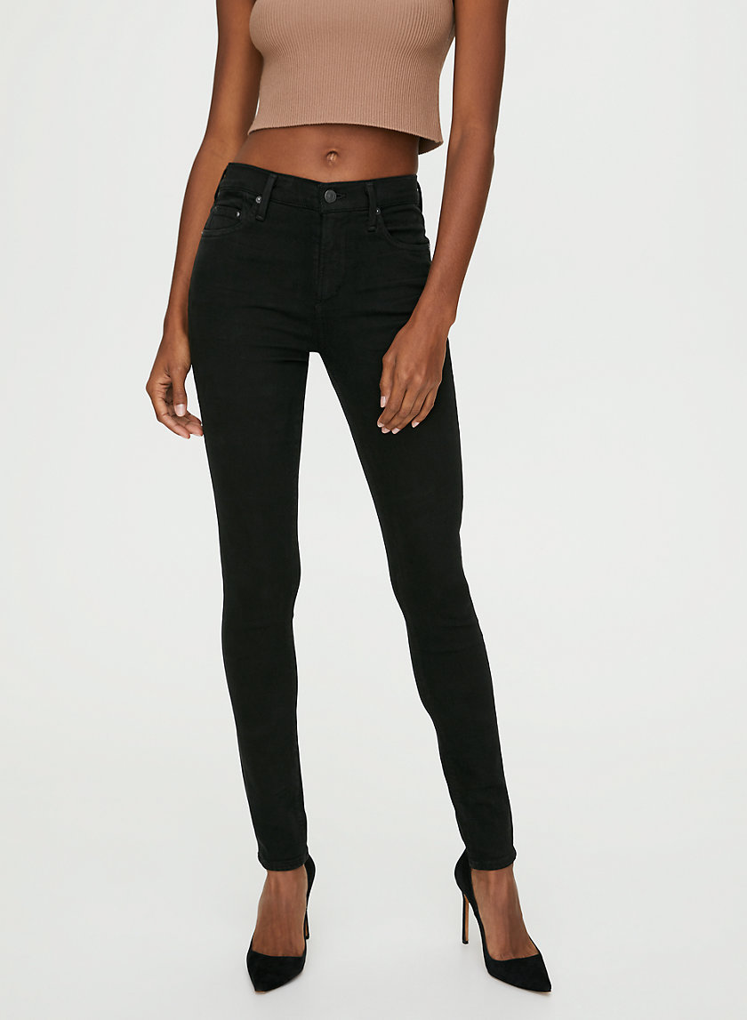 ROCKET PLUSH BLACK - Mid-rise skinny jean ROCKET PLUSH BLACK - Mid-rise skinny jean