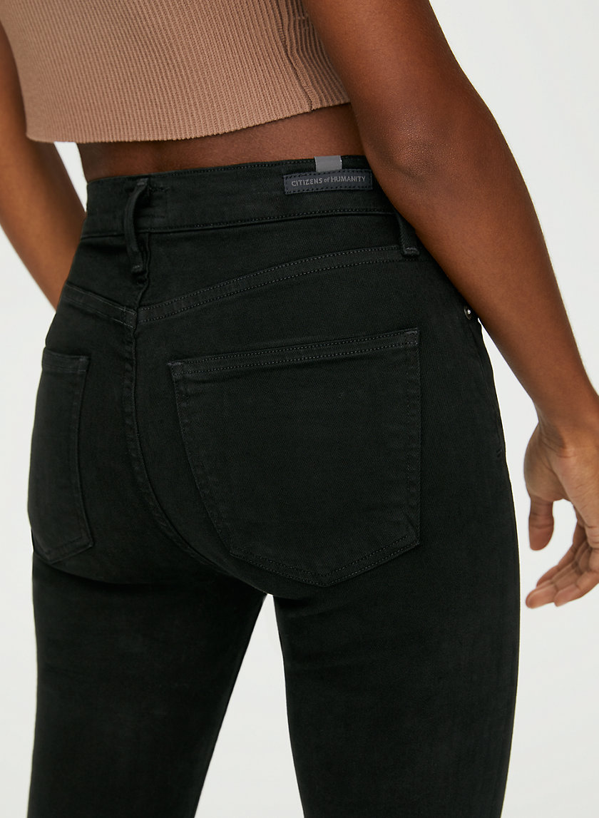 ROCKET PLUSH BLACK - Mid-rise skinny jean ROCKET PLUSH BLACK - Mid-rise skinny jean