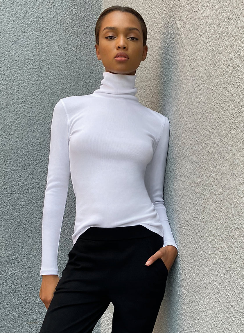 white turtleneck aritzia