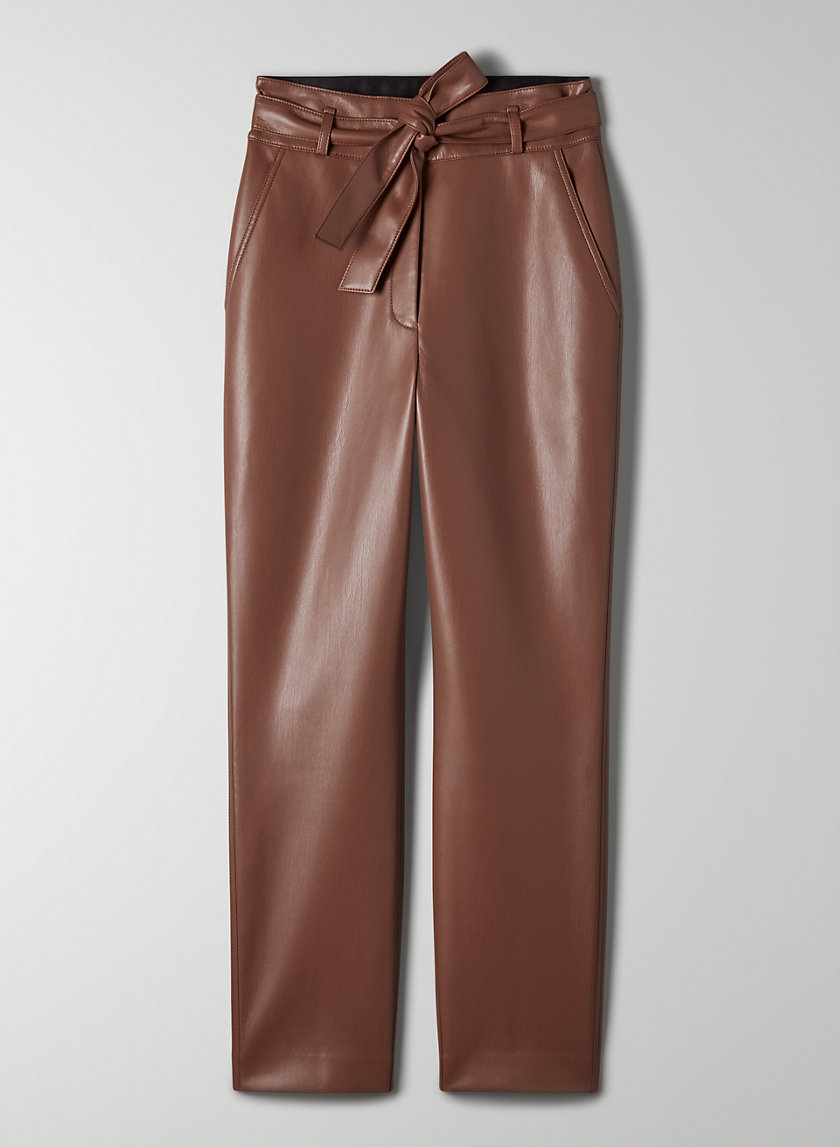 vegan leather pants