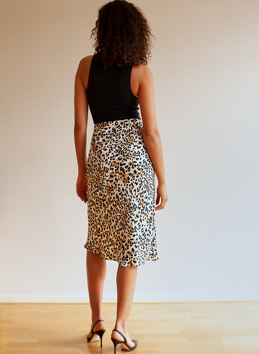 aritzia cheetah skirt