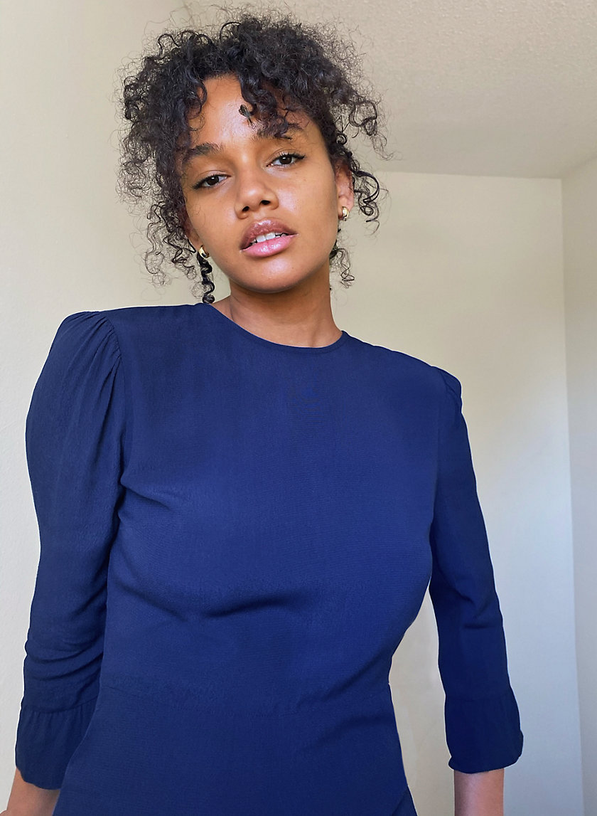 Phoebe Short Sleeve Dress - Black