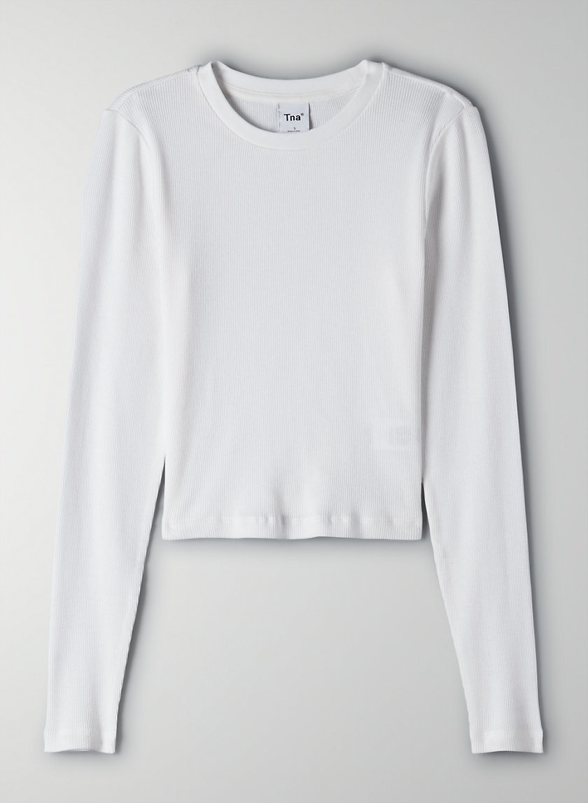 Tna CROPPED RIB LONGSLEEVE | Aritzia CA