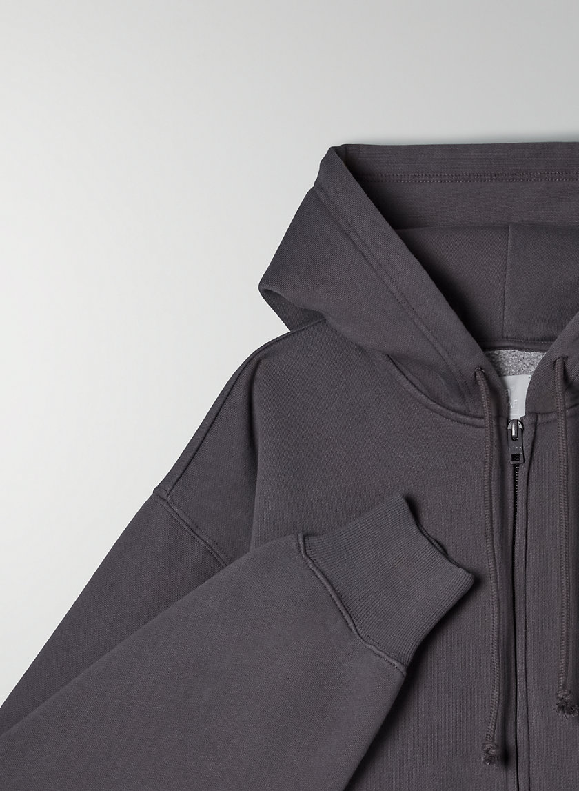 Tna COZY FLEECE BOYFRIEND ZIPUP HOODIE Aritzia US
