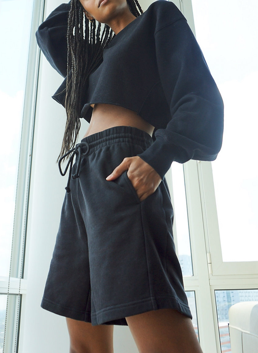 tna airy fleece shorts