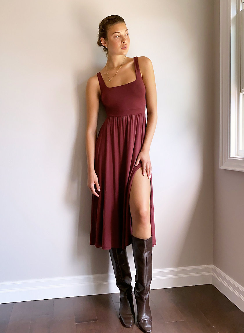 aritzia market slit dress