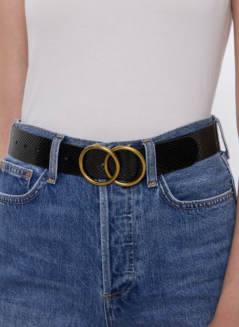 double ring jean belt