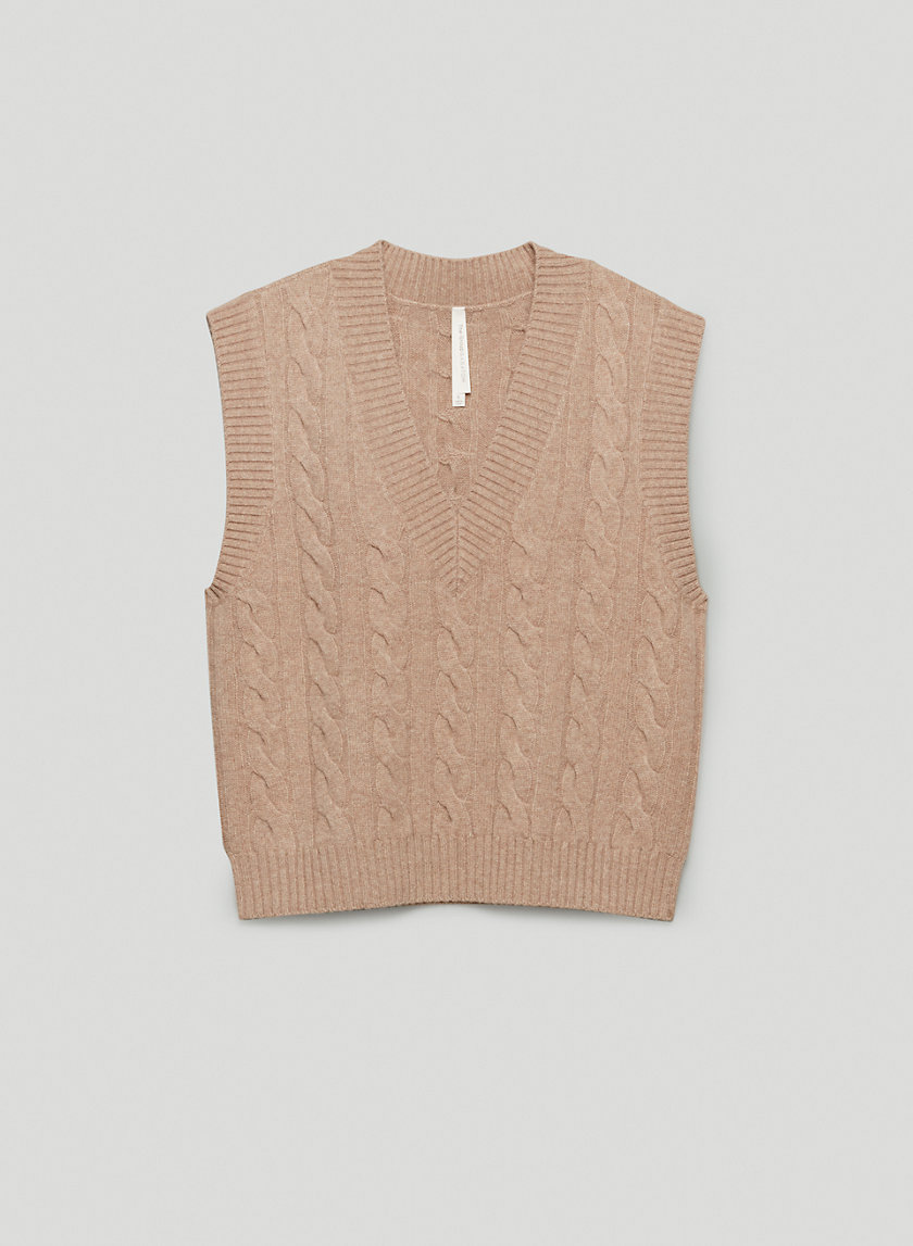 aritzia vest cardigan