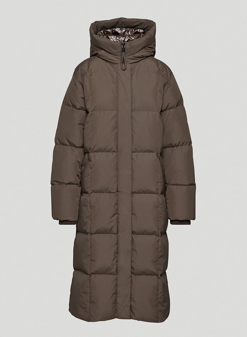 aritzia brown puffer