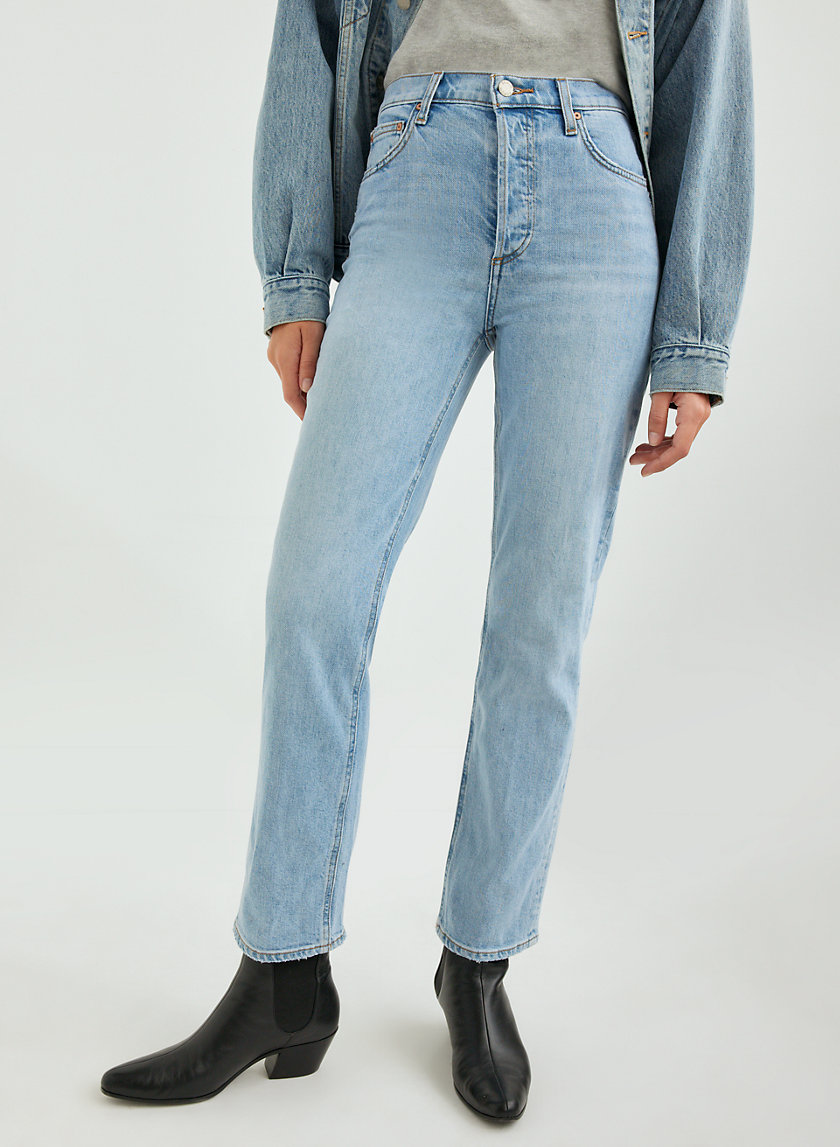 Denim Forum THE ARLO HIGH RISE STRAIGHT 28L | Aritzia US