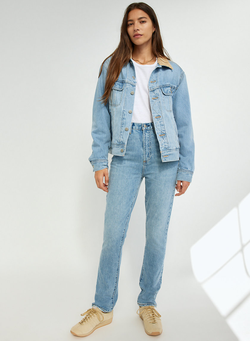 Denim Forum THE NINA SUPER HIGH RISE CIGARETTE 30L | Aritzia INTL