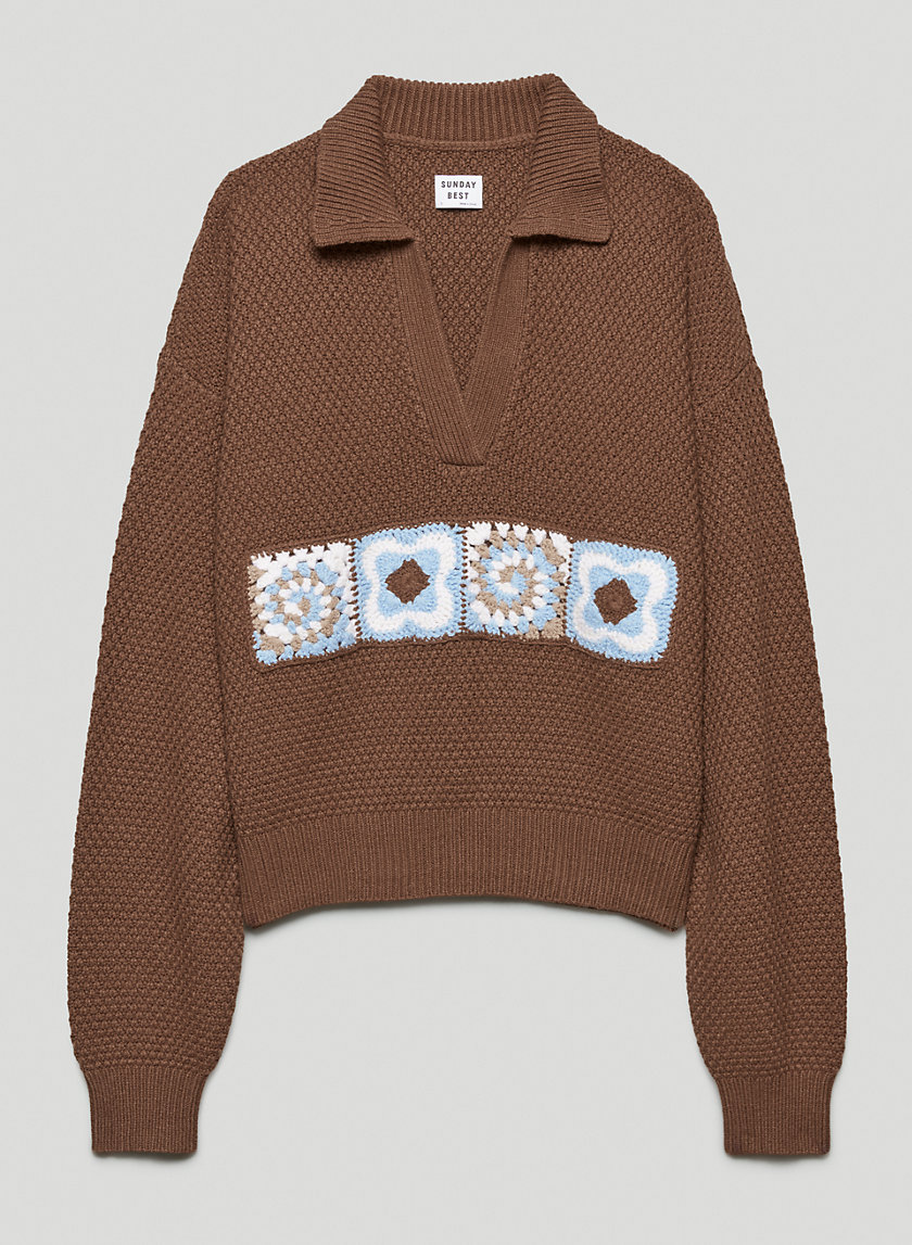Lottie Puff Sweater Green main image 0