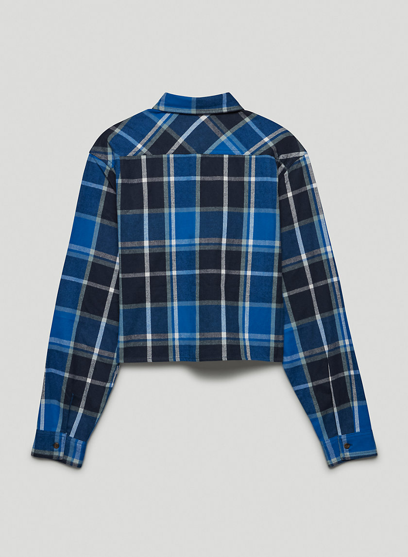 Tna PLAID CROPPED BUTTON-UP | Aritzia INTL