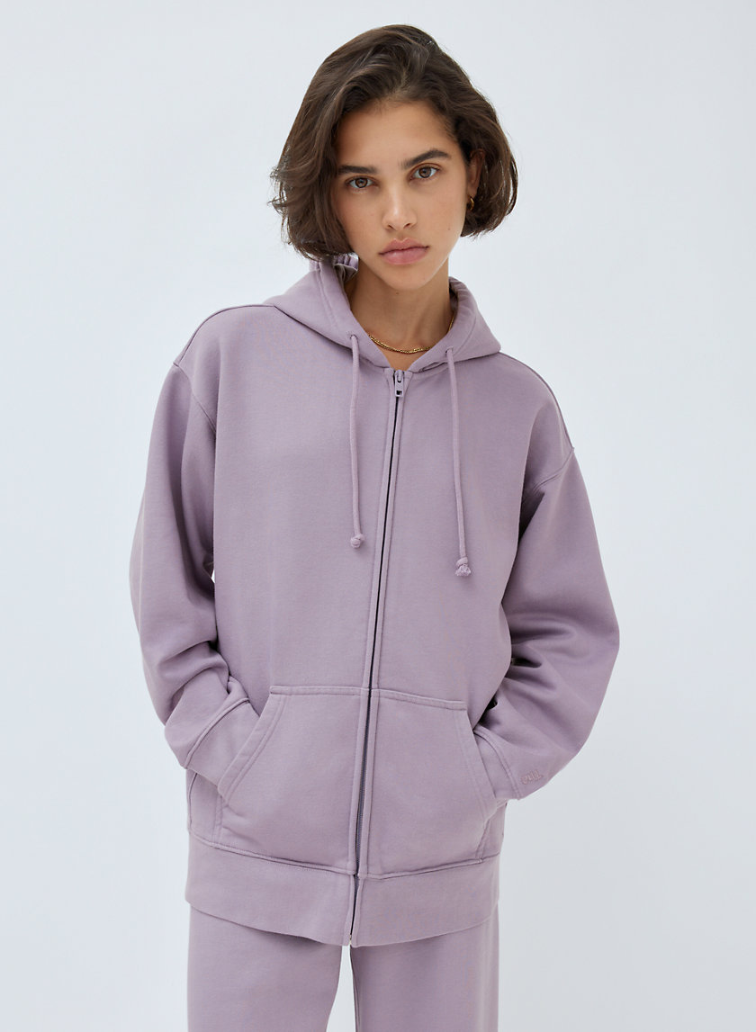 Tna EXTRA FLEECE BOYFRIEND ZIPUP HOODIE Aritzia US