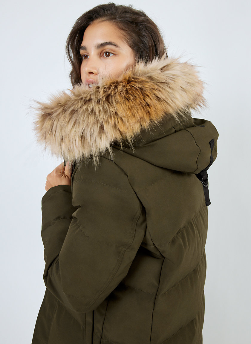 powder parka long aritzia