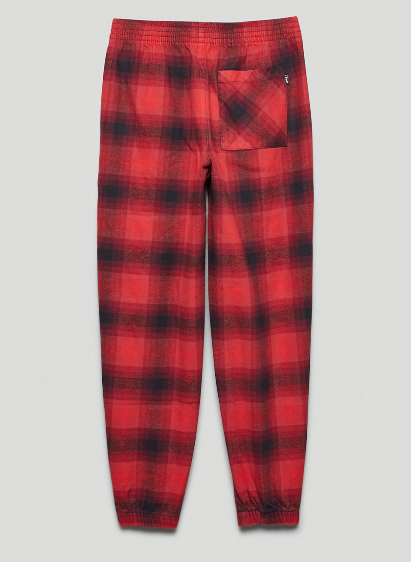 hollister plaid joggers