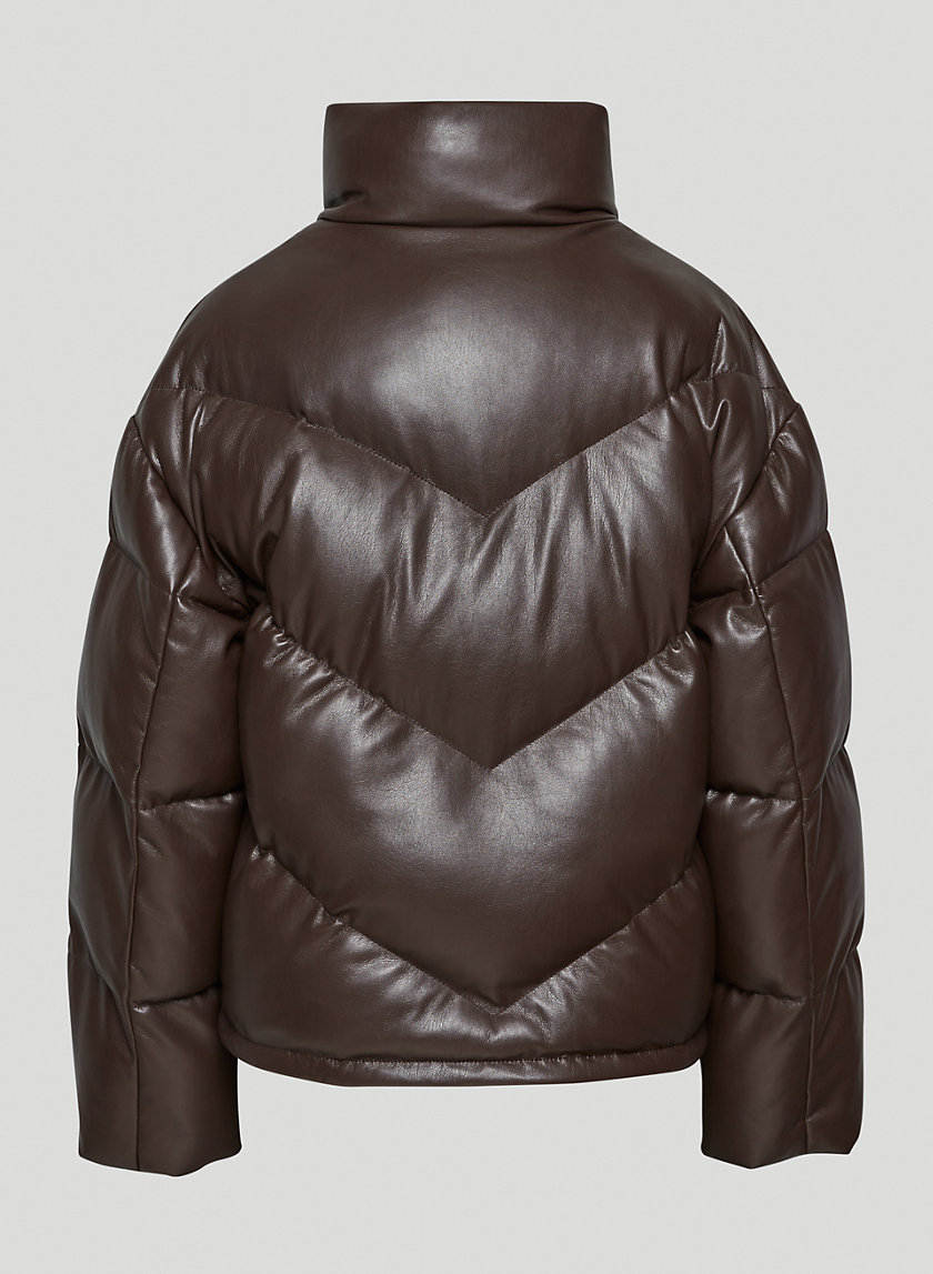 aritzia brown puffer