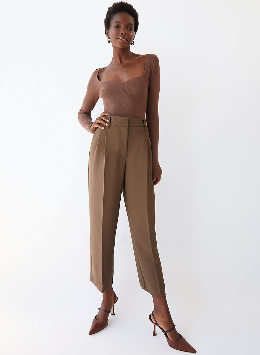 The Effortless Pant™ THE EFFORTLESS PANT™ LINEN CROPPED