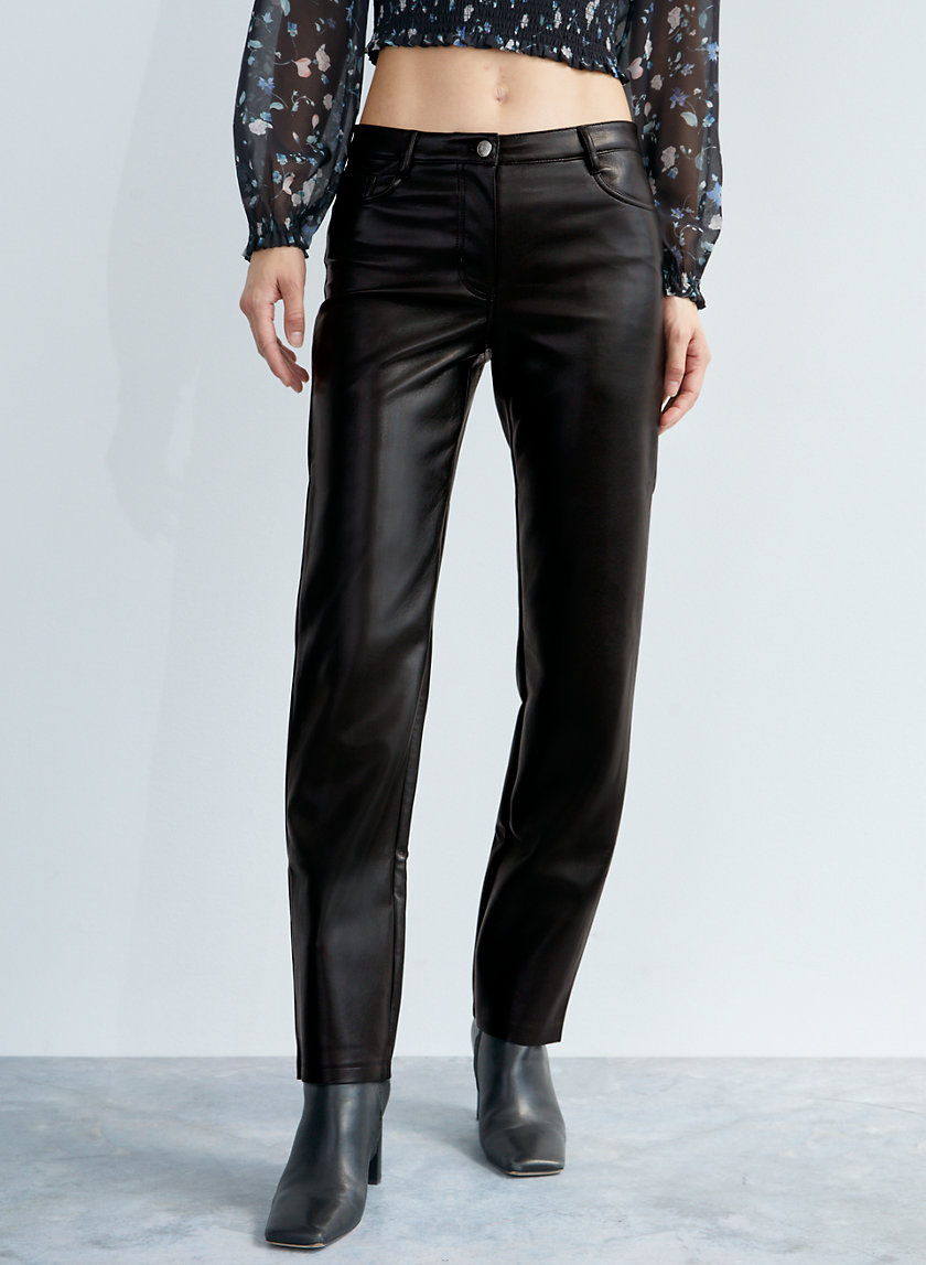 Low Rise Leather Pants -  Denmark