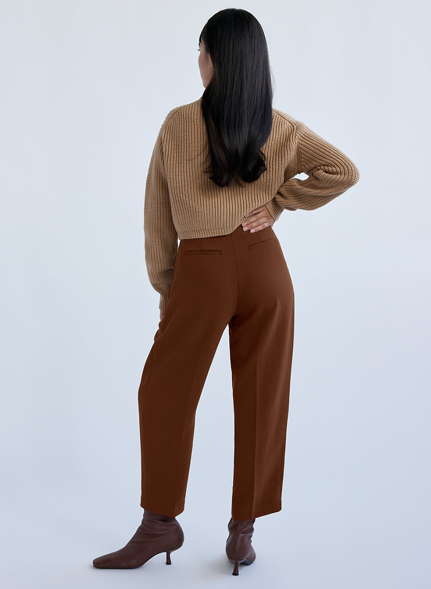 High Waisted Baggy Carrot Trousers