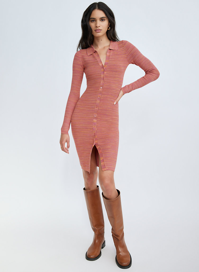 pink aritzia dress