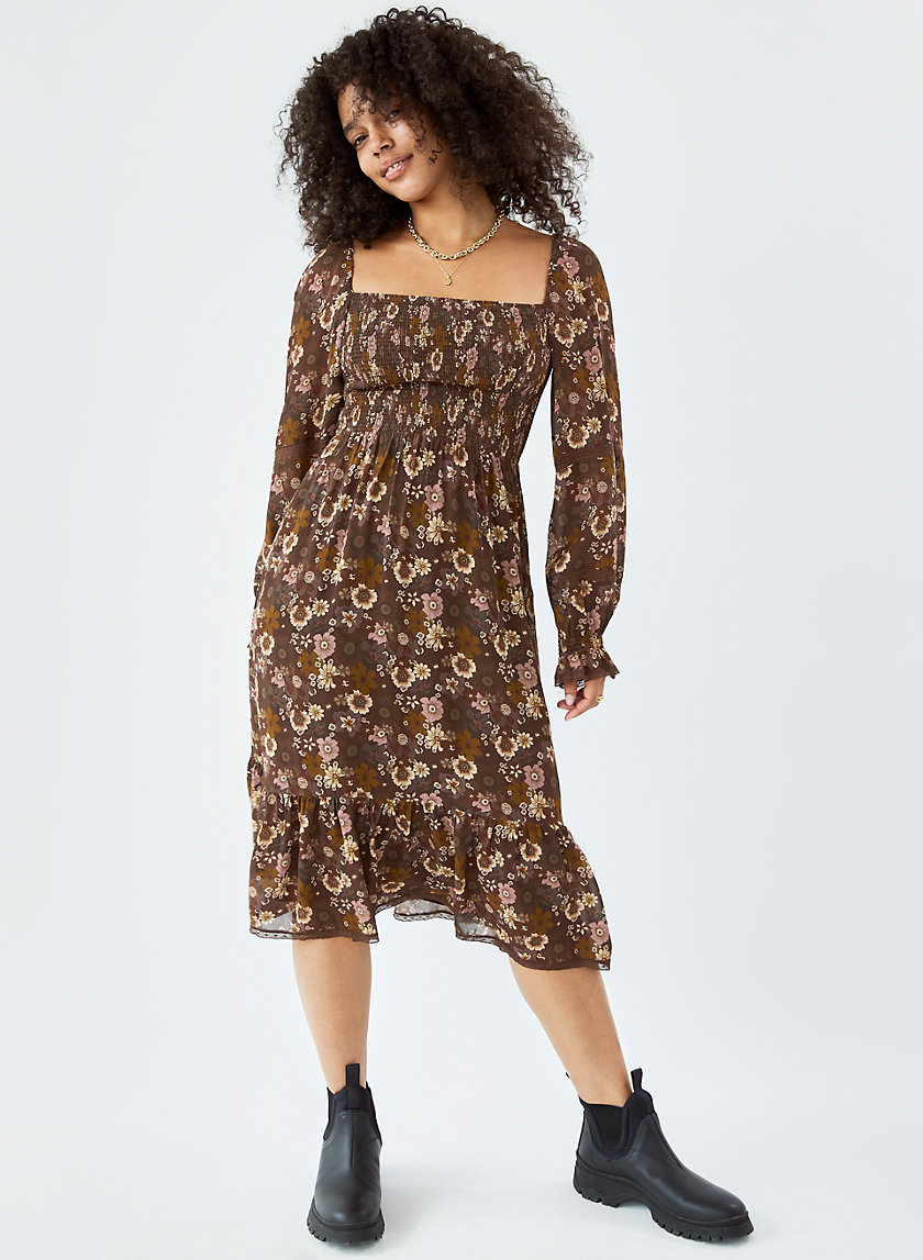 aritzia square neck dress