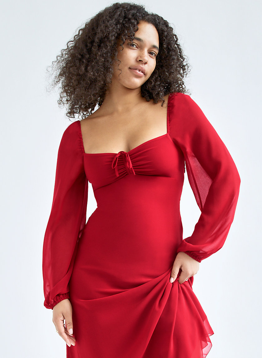 aritzia red dress